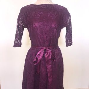 Shabby Apple Lace Purple Dress
